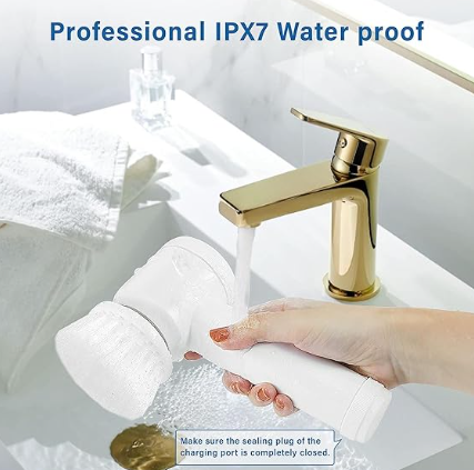 Multi-Functional Electric Cleaning Brush 5 in 1 Magic Power Scrubber Household Cleaning Tools Spin Scrubber with Buffer Polisher, for Bathroom, Shower, Tub, Kitchen Floor