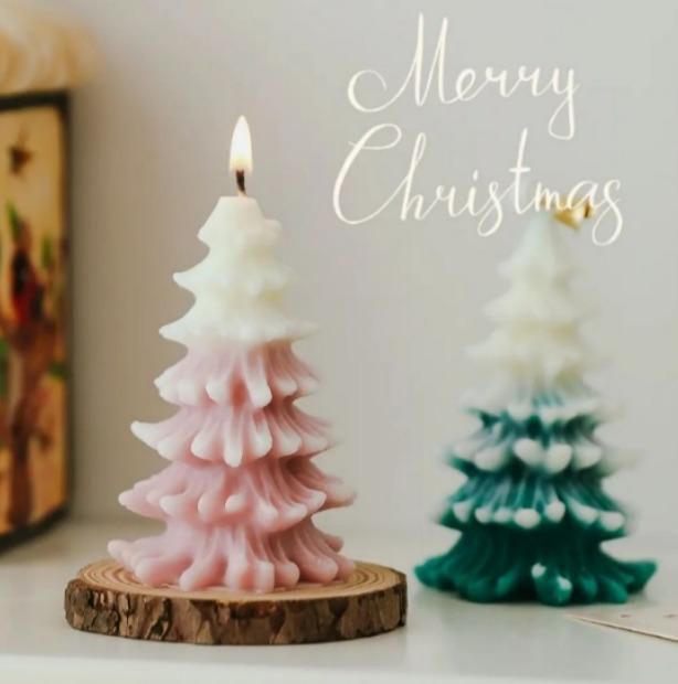 Long Scented Christmas Tree Candle